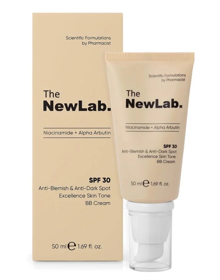 Изравняващ тeнa на кожата против акне и петна SPF 30 BB крем TheNewLab - Image 2