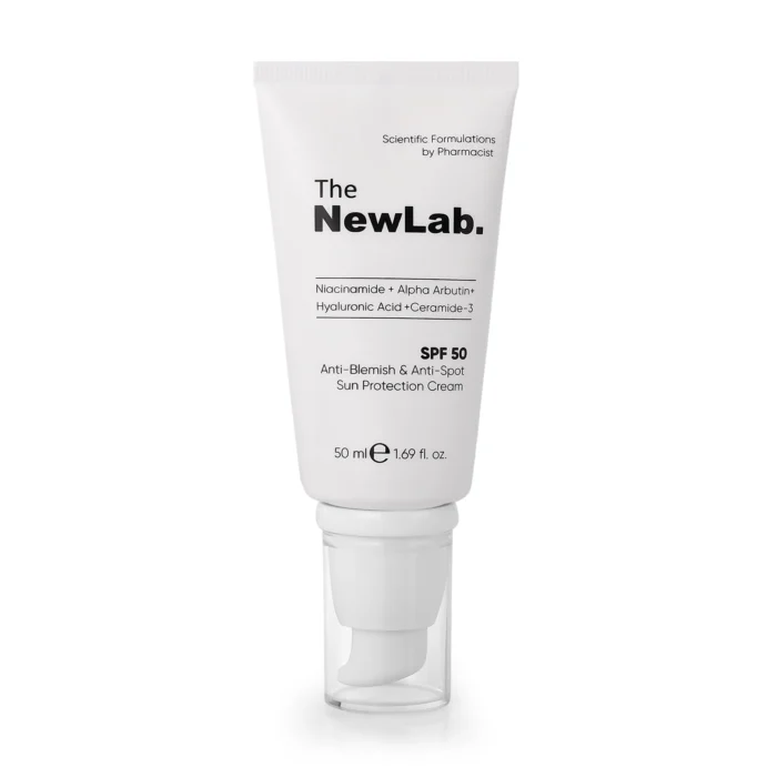Слънцезащитен Крем против акне и пигментация SPF50 TheNewLab - Image 1