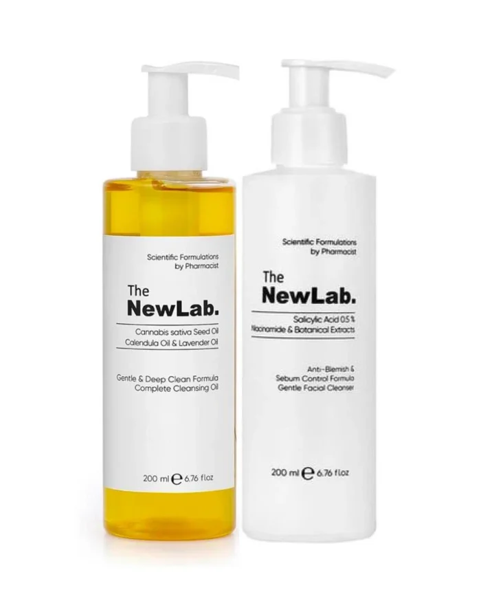 Комплект за почистване на кожата - Масло за разгримиране и измивен продукт TheNewLab - Image 1