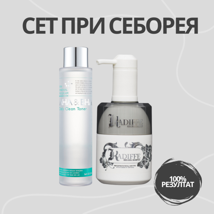 Сет При Себореен Дерматит С Тонер Mizon AHA+BHA - Image 1