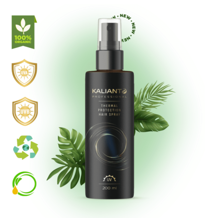 Kalianto Thermal Protection Hair Spray – Професионален термозащитен спрей с UVA и UVB защита, 200 ml
