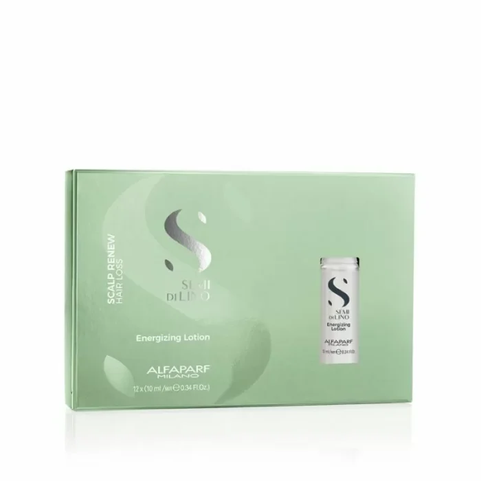Ампула против косопад с освежаващ ефект 12 бр. x 10 мл, Semi Di Lino Scalp Renew Energizing Lotion Alfaparf - Image 1