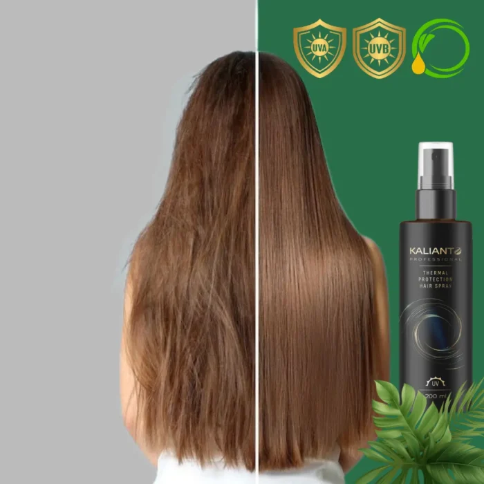 Kalianto Thermal Protection Hair Spray – Професионален термозащитен спрей с UVA и UVB защита, 200 ml - Image 2