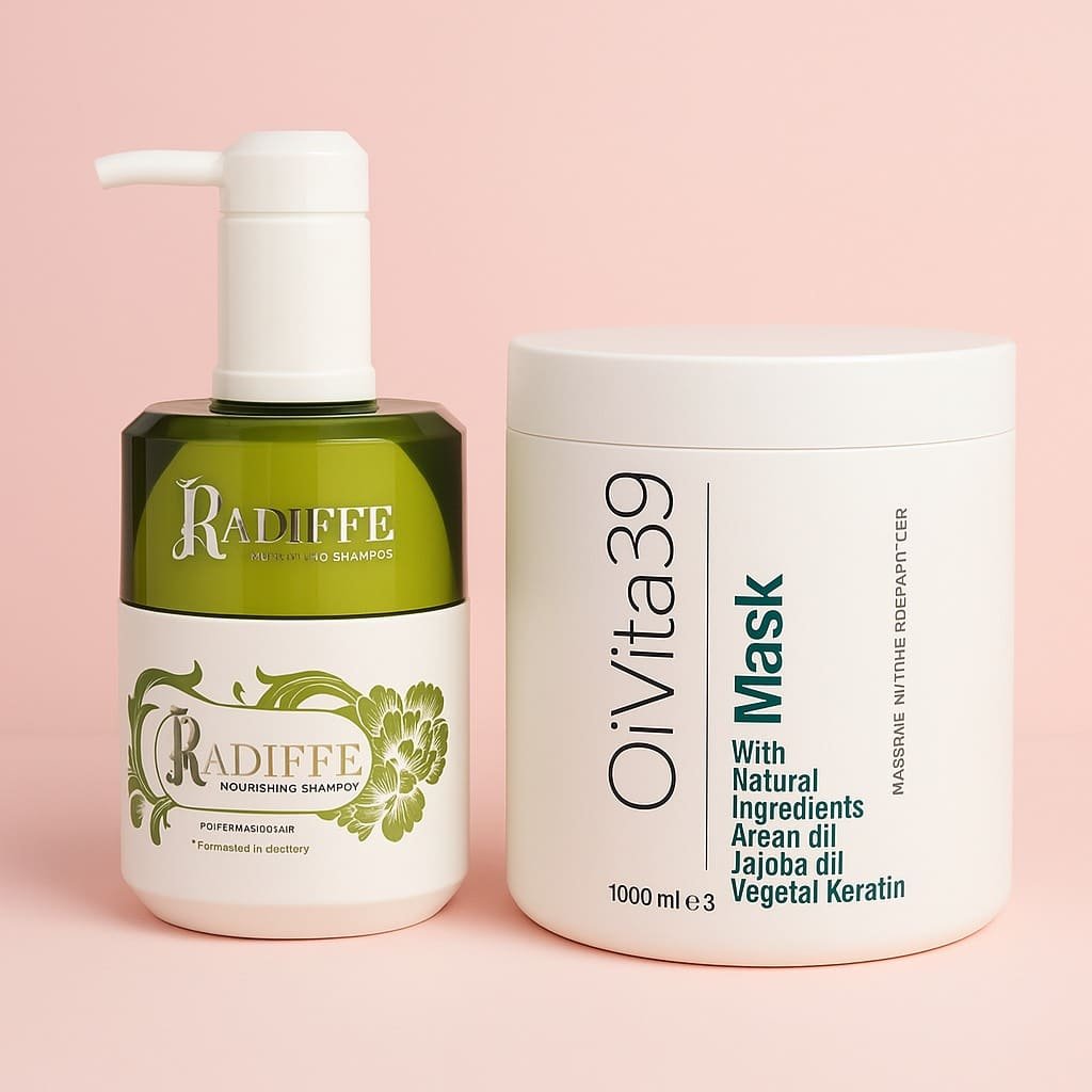 Комплект за възстановяване на косата – шампоан Kadiffe + маска Olivita39 | MacAroma.bg Комплект за възстановяване на косата – шампоан Kadiffe + маска Olivita39 | MacAroma.bg
