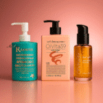 Curly Hair Pro Set - Комплект с Възстановяващ крем, крем с ленено семе, серум с ленено семе и жожоба, 250 мл + 500 мл + 100 мл