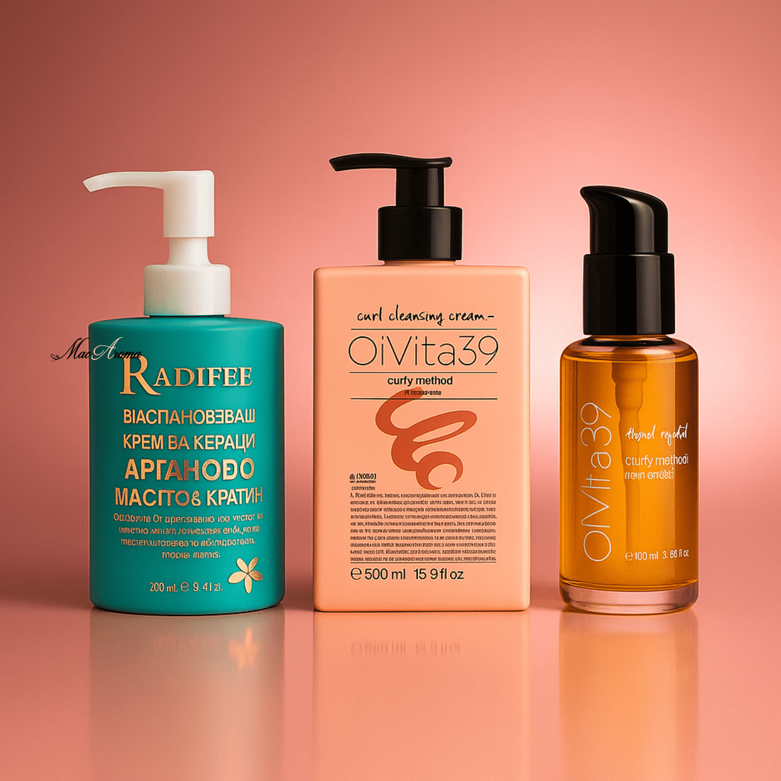 Curly Hair Pro Set - Комплект с Възстановяващ крем, крем с ленено семе, серум с ленено семе и жожоба, 250 мл + 500 мл + 100 мл Curly Hair Pro Set - Комплект с Възстановяващ крем, крем с ленено семе, серум с ленено семе и жожоба, 250 мл + 500 мл + 100 мл