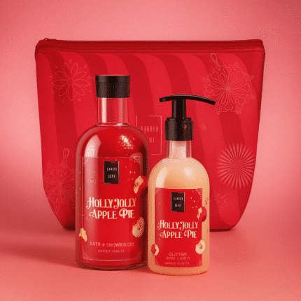 Lavish Care Holly Jolly Apple Pie Christmas Set - Душ гел и Лосион Ябълков Пай, 500 мл + 300 мл
