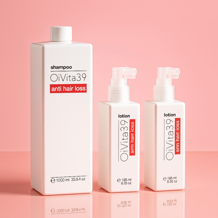 OiVita39 Energising Big Set Енергизиращ сет против косопад, 1000 ml + 195 ml + 195 ml