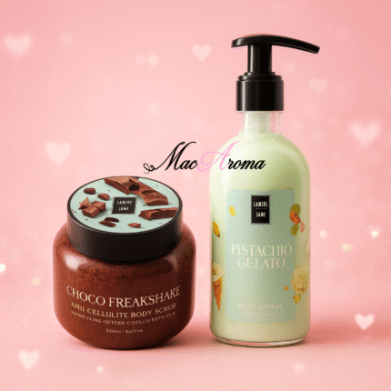 Choco Pistachio Set - Сет Шоколадово Пистачо, Скраб Choco FreakShake 250 ml + Лосион Pistachio Gelato 300 ml