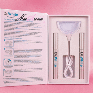 Dr.White Whitening Kit – Избелващ комплект с 1 бр LED устройство синя светлина, 2 бр гел за избелване