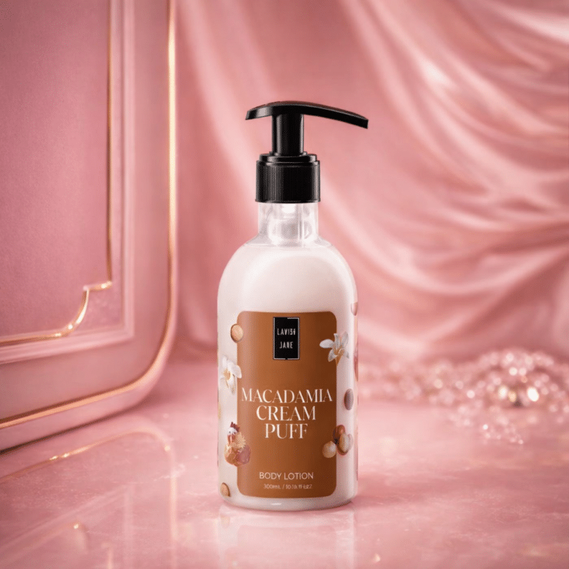 Lavish Care Macadamia Cream Puff - Body Lotion - Лосион За Ръце и Тяло Макадамия, Bianco Latte Dupe 300ml