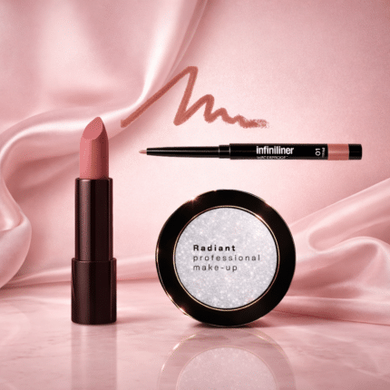 MacAroma Lip Combo MonReve Lipstick 03, Lipliner 01 + Radiant Higliter