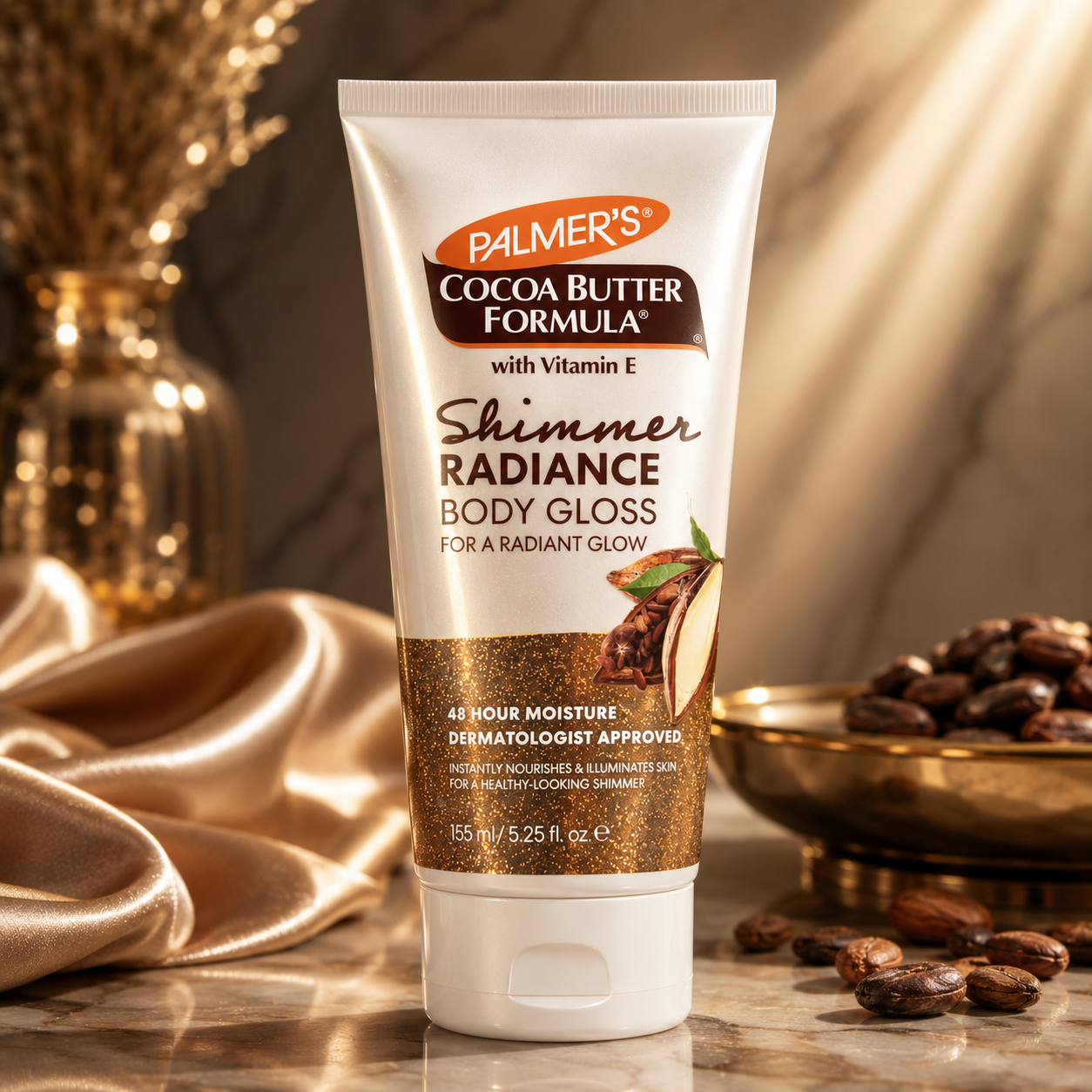 PALMER'S Shimmer Radiance Body Gloss – Лосион за Тяло с Блестящ Ефект 155 ml