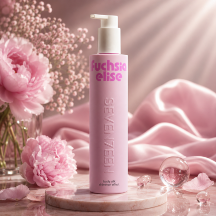 SEVENTEEN Fuchsia Elize Body Silk Shimmer Effect