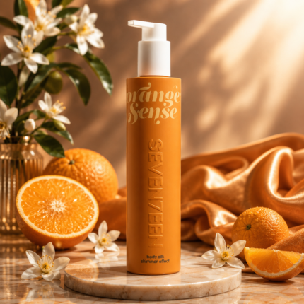 SEVENTEEN Orange Sense Body Silk Shimmer Effect