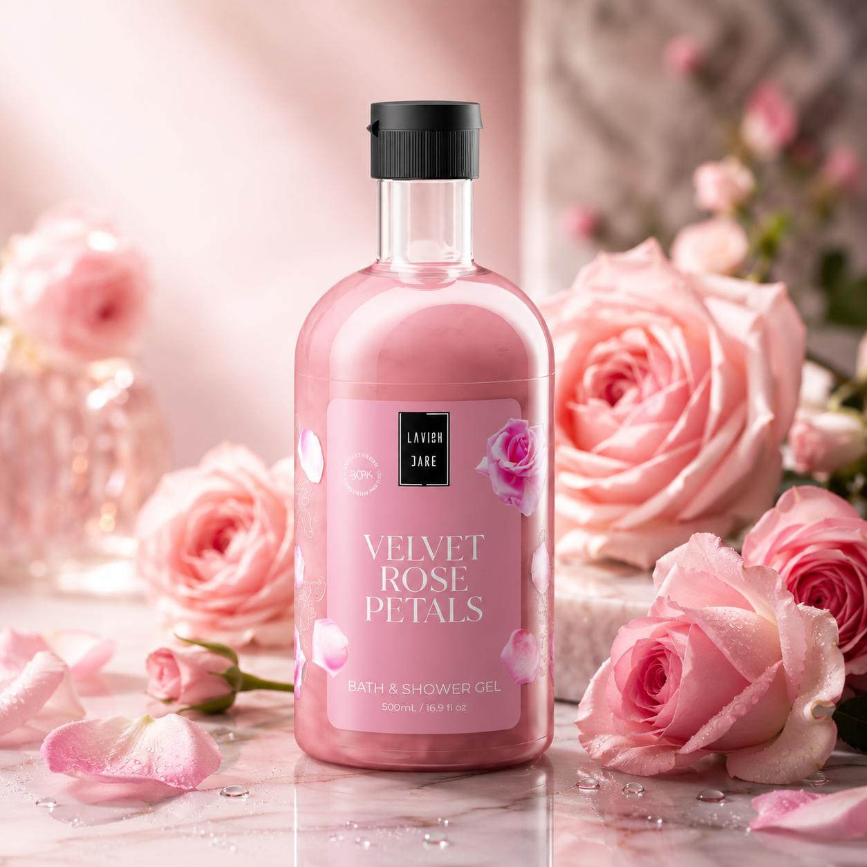 Lavish Care Velvet Rose Petals Shower Gel