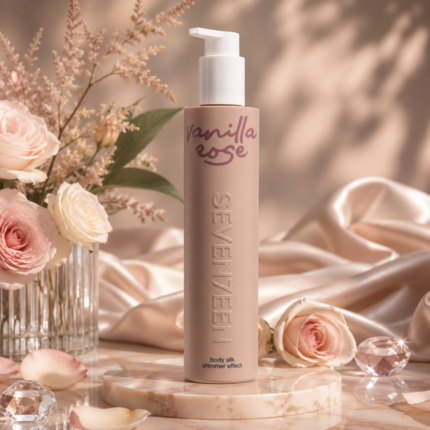 SEVENTEEN Vanilla Rose Body Silk Shimmer Effect