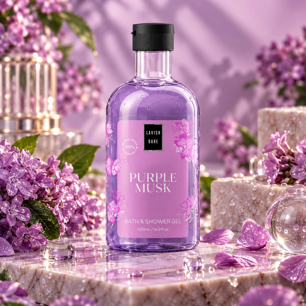 Lavish Care Purple Musk Shower Gel