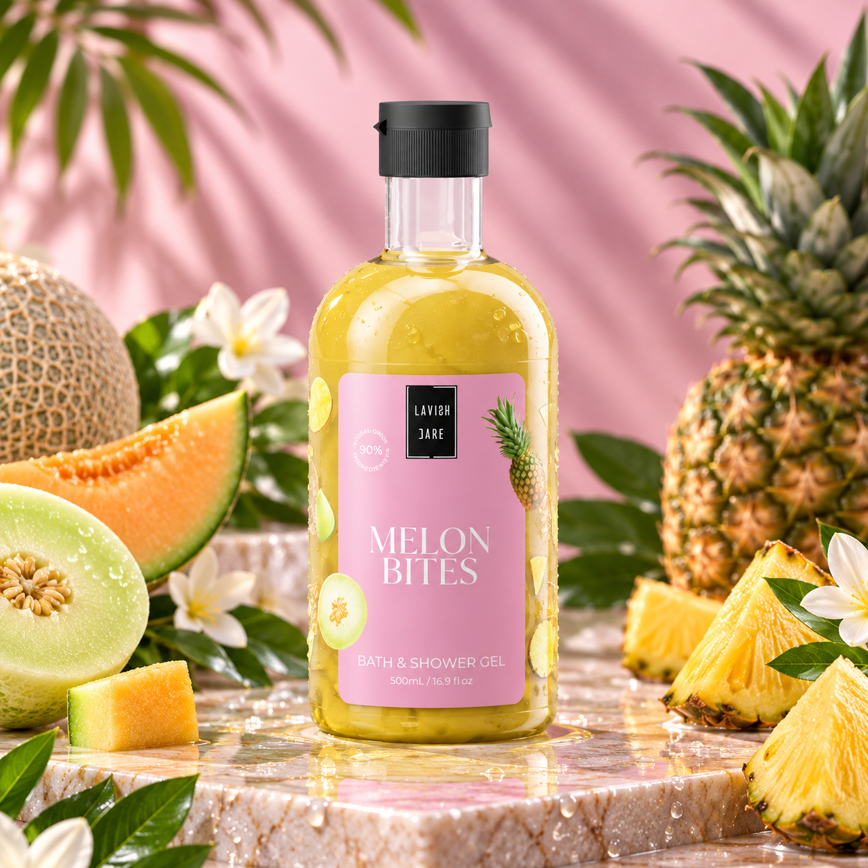 Lavish Care Melon Bites Shower Gel – Душ гел с пъпеш и ананас, 500 мл