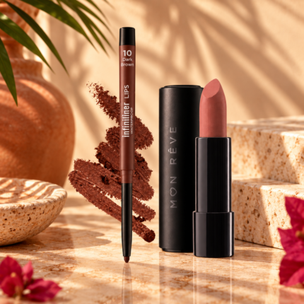 Latina Lip Combo – Mon Reve Молив №10 Dark Brown + Mon Reve Червило №03